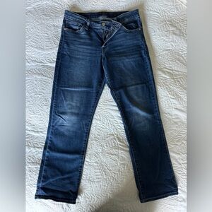 Medium/dark wash Lucky Brand cropped jeans